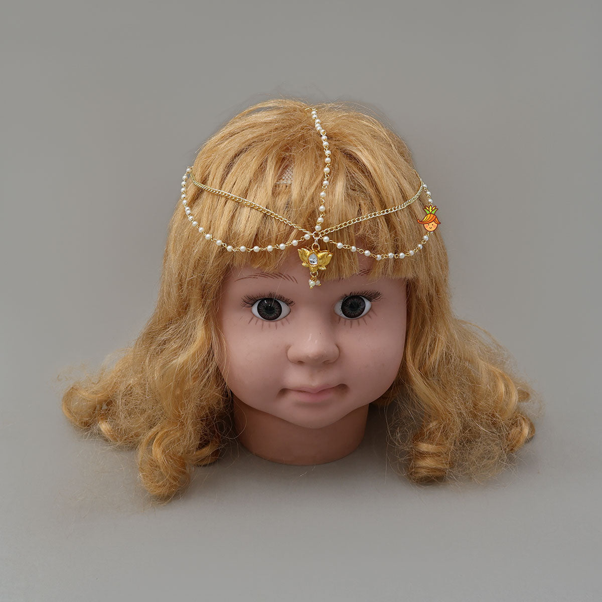 Beautiful Lotus Chain Maang Tikka