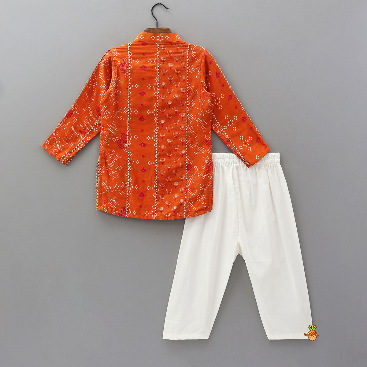 Front Placket Printed Ethnic Kurta And Pyjama