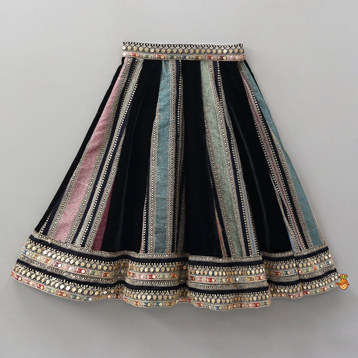 Sequins And Thread Work Top With Lehenga