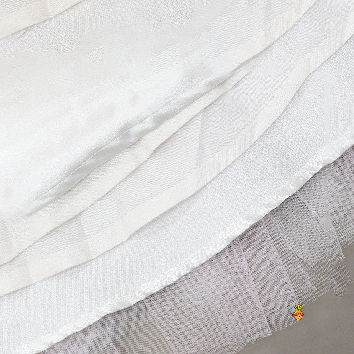 Stand Collar Elegant Top And Floral Tassels Embellished Lehenga