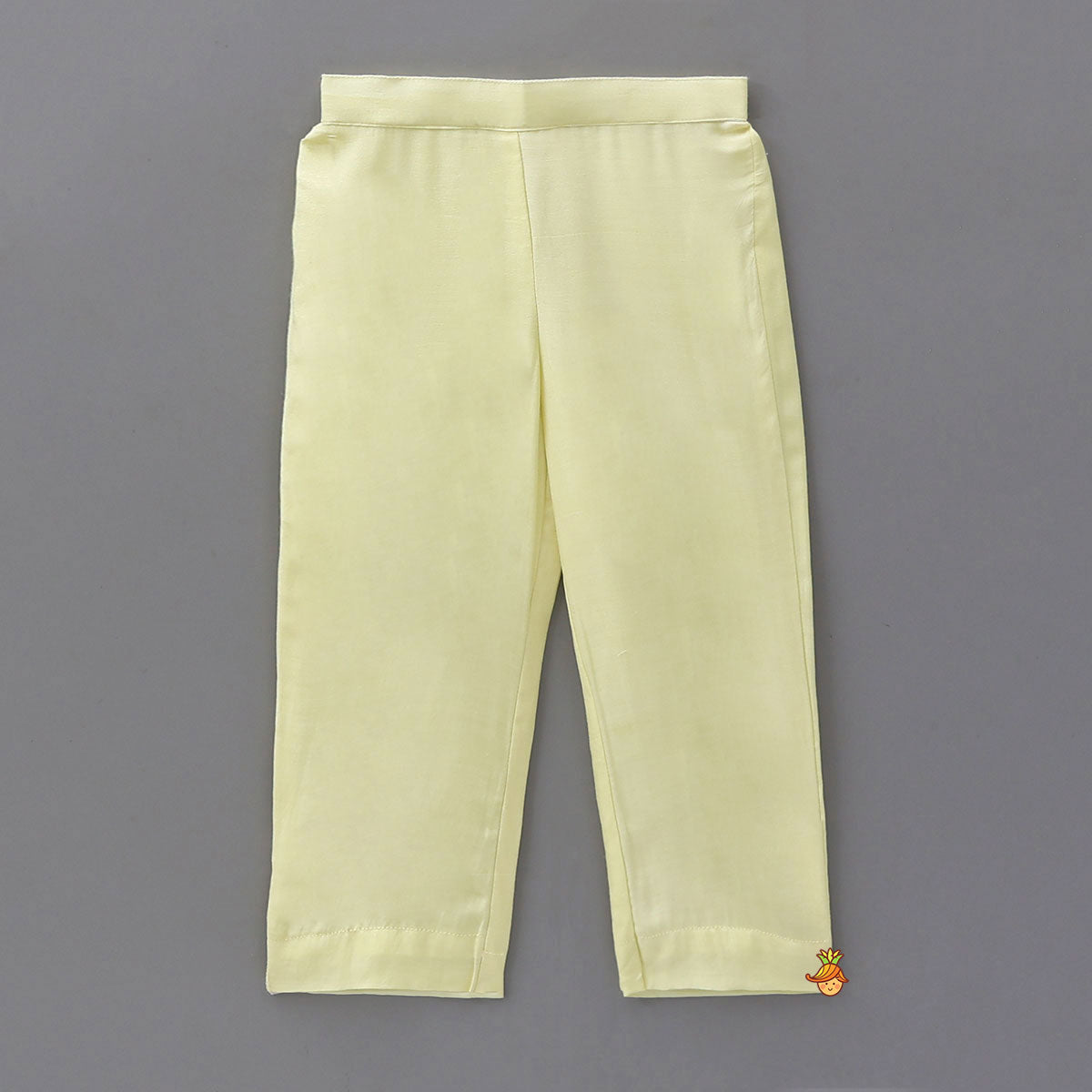 Yoke-Embroidered Kaftan Kurti And Pant