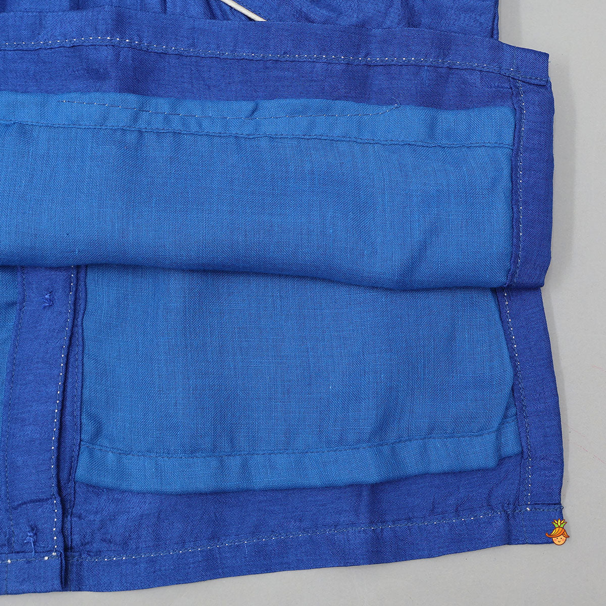 Patch Pocket Detail Stylish Kurti And Lehenga