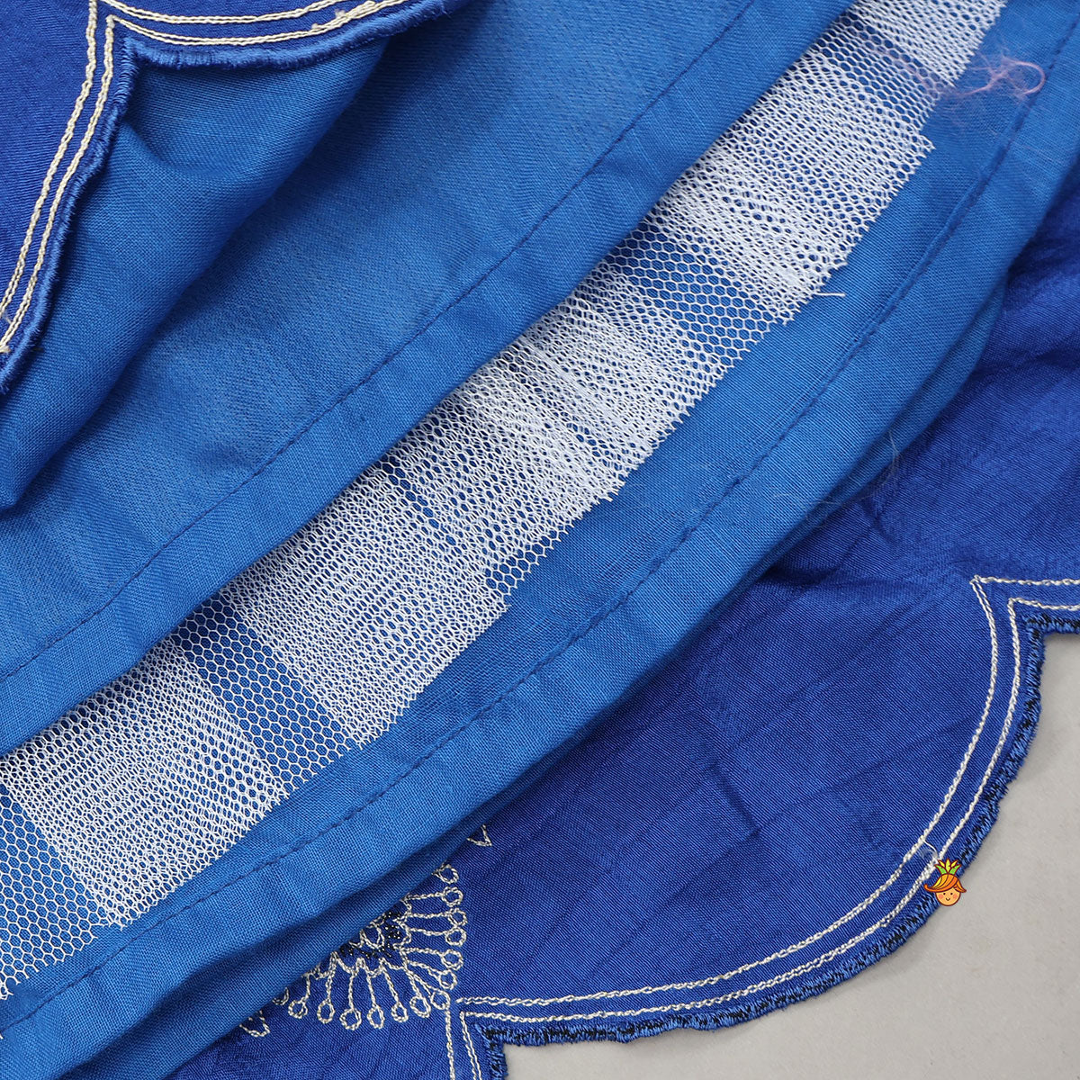 Patch Pocket Detail Stylish Kurti And Lehenga