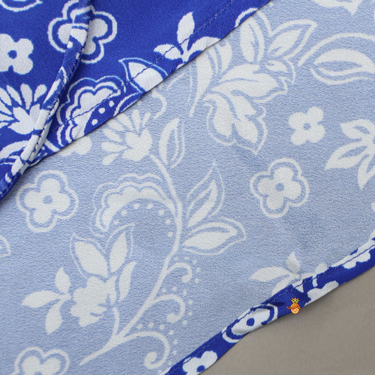 Strappy Crop Top And Dhoti Style Skirt With Printed Matching Cape