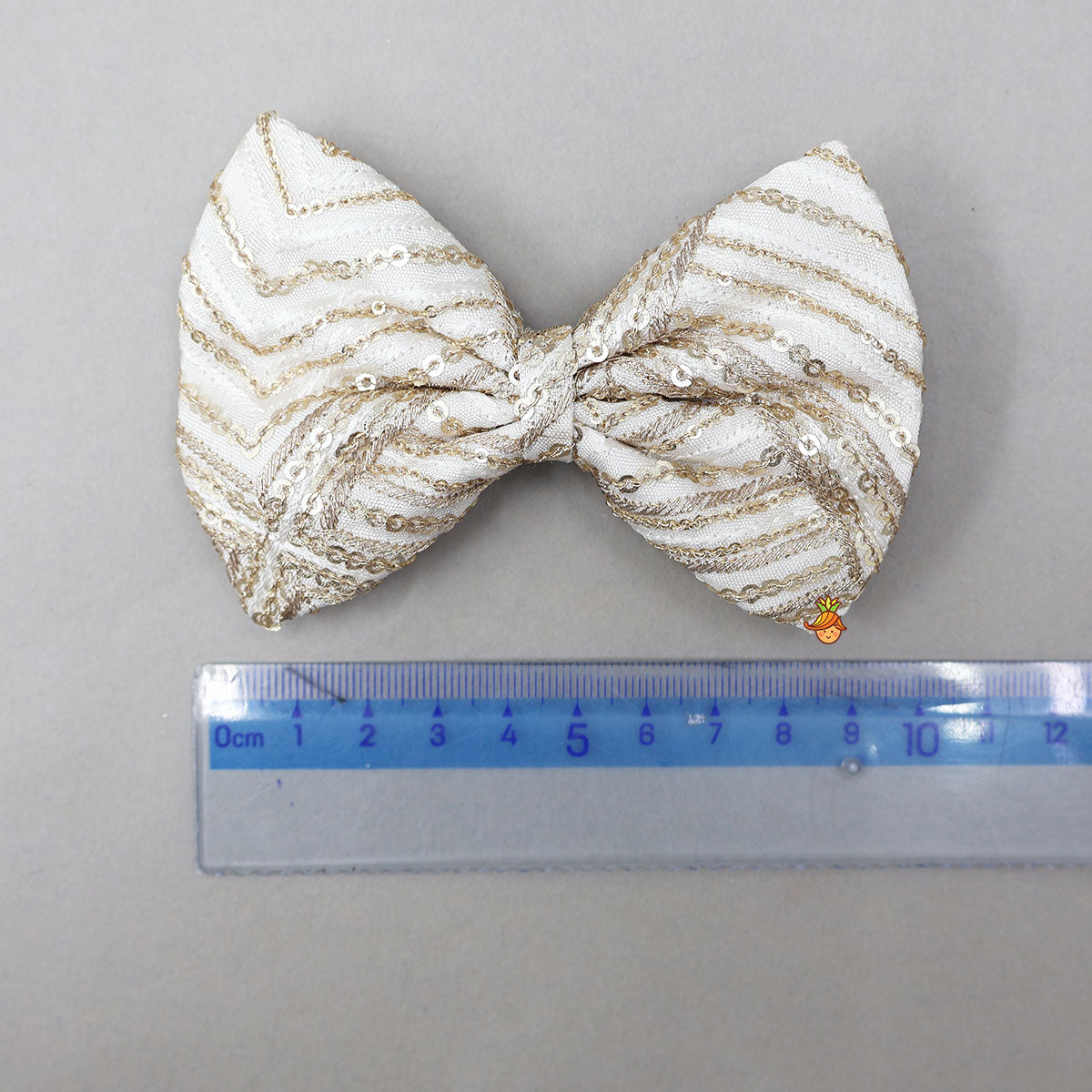 Sequined Bow Hair Clip