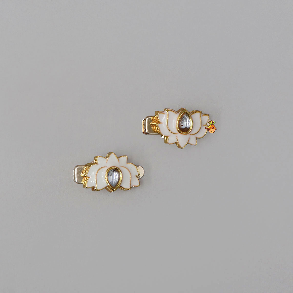 Elegant Lotus Hair Clips - Set Of 2