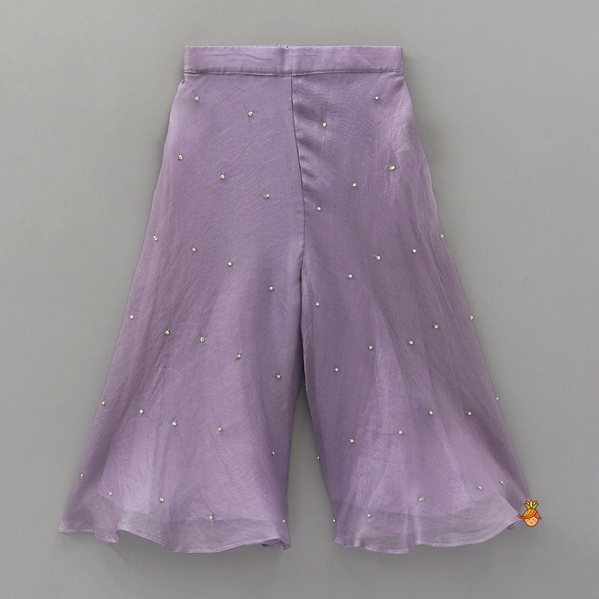 Scalloped Designed Top And Palazzo