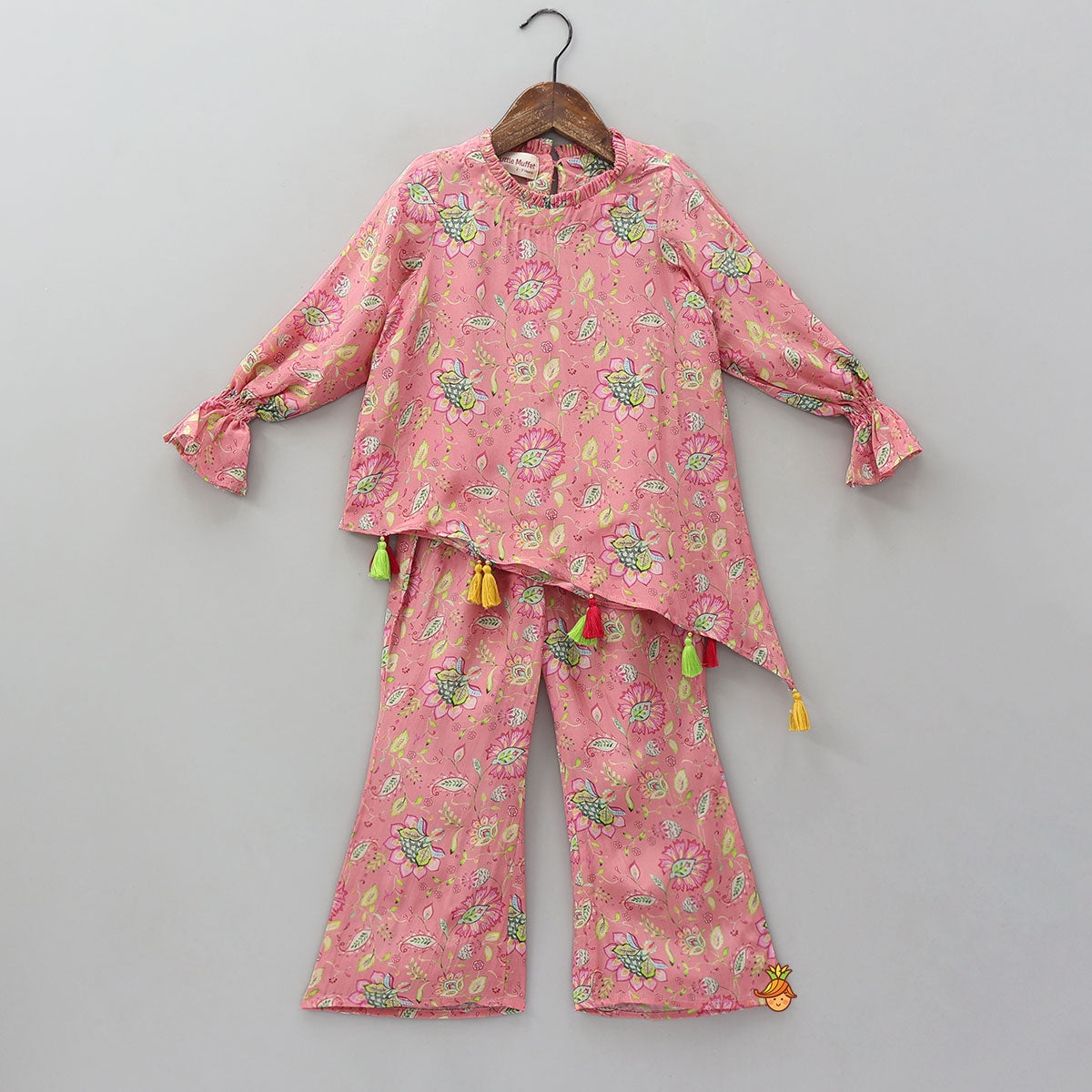 Asymmetric Kurti And Flared Pant