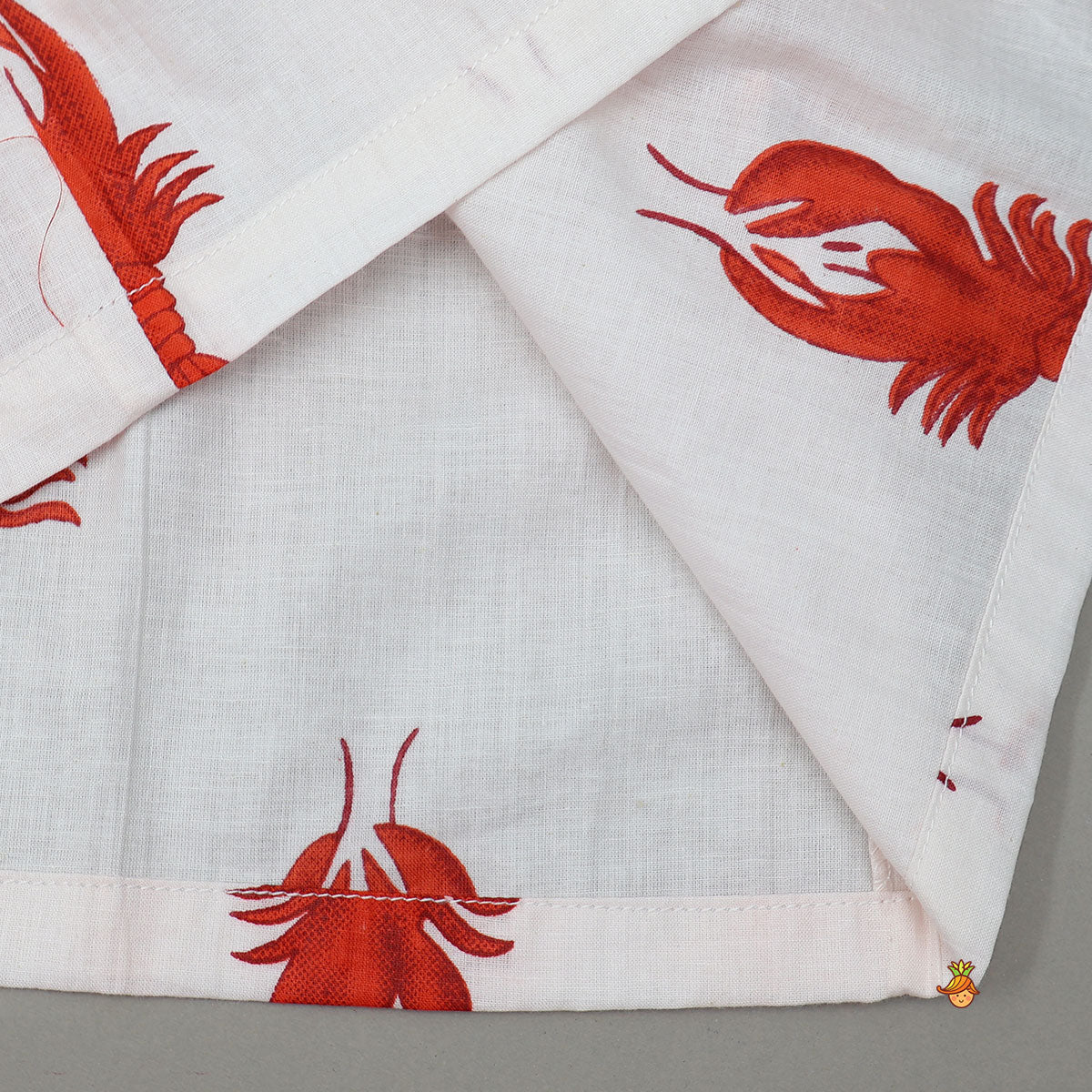 Patch Pocket Detail Printed Sleepwear Set