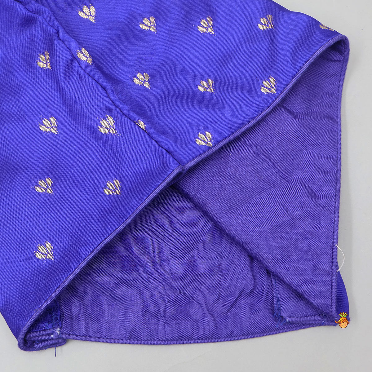 Gorgeous Embroidered Top And Brocade Lehenga With Matching Net Dupatta And Brocade Potli Bag