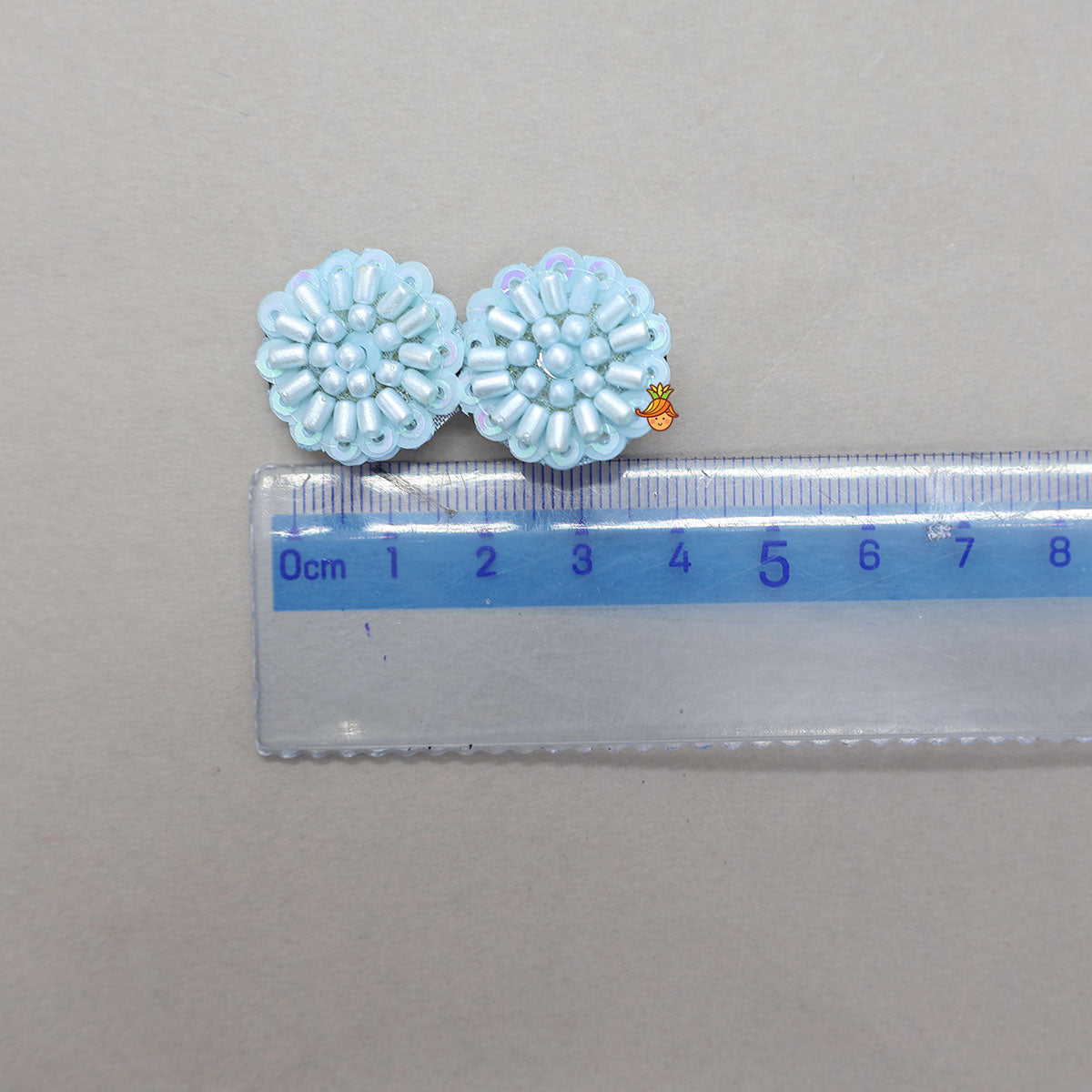 Sequins And Beads Work Hair Clips - Set Of 2