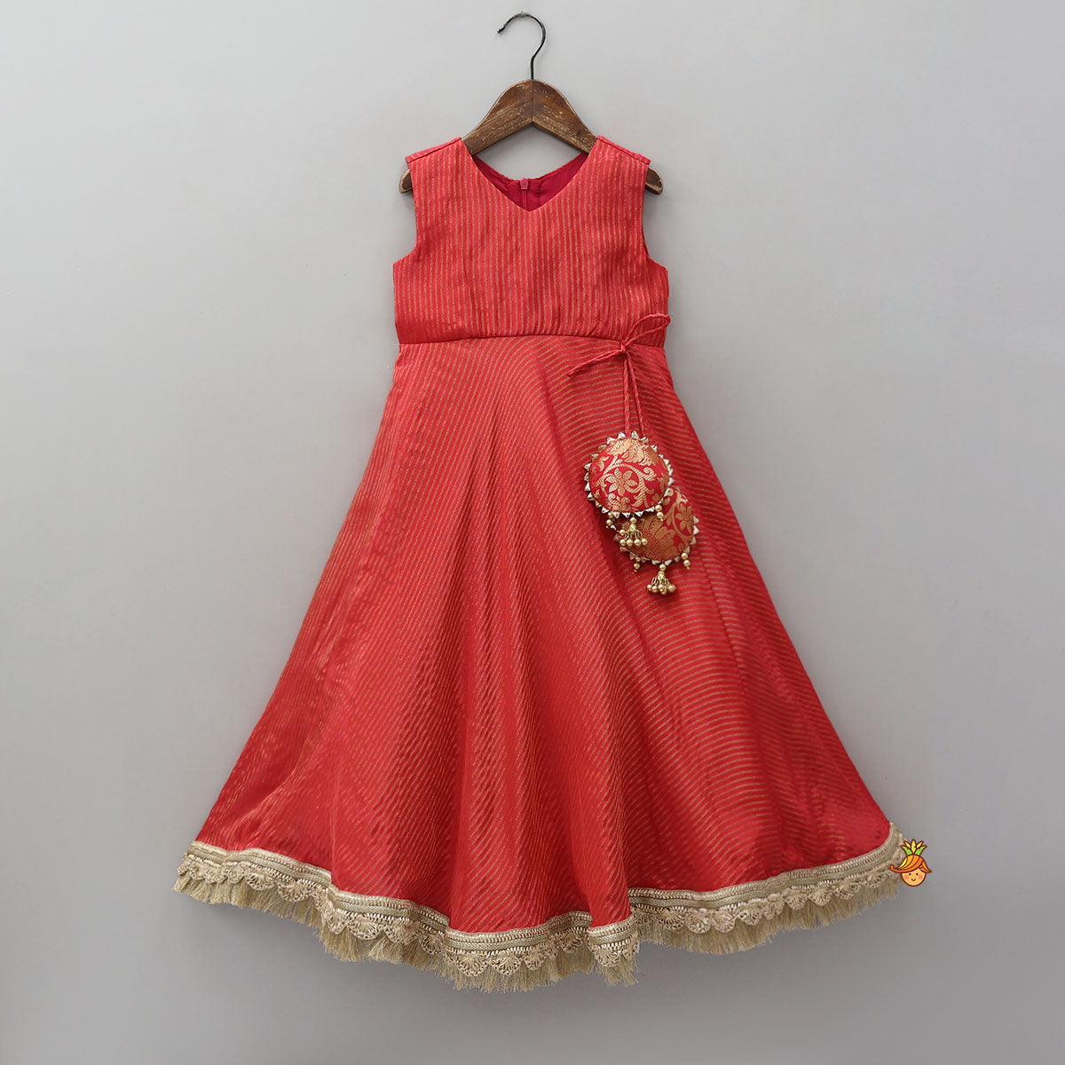 Anarkali With Brocade Jacket And Matching Dupatta