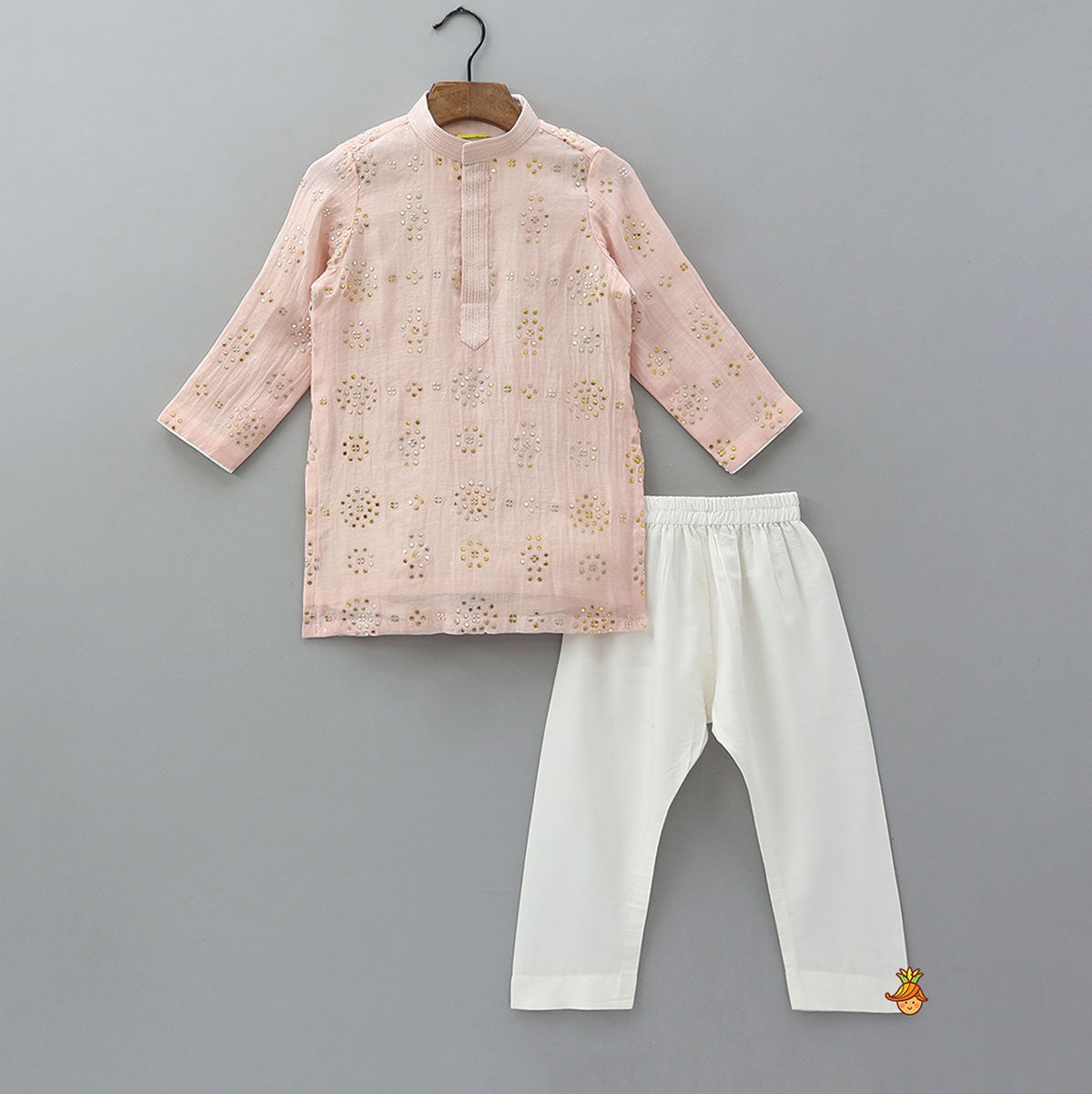 Ethnic Chanderi Kurta And Pyjama