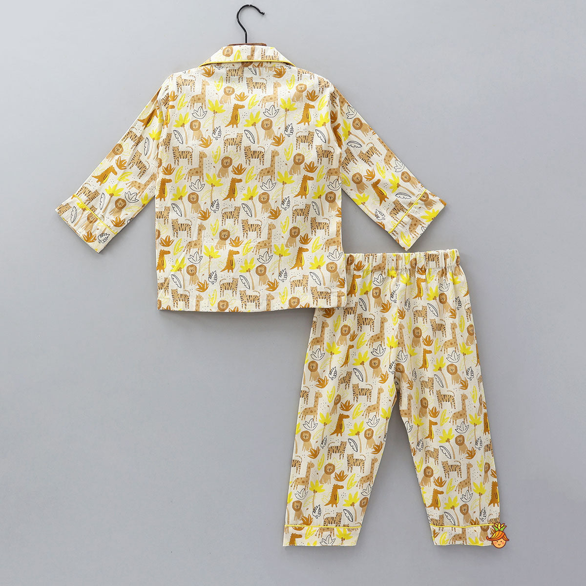 Jungle-Themed Printed Cotton Sleepwear