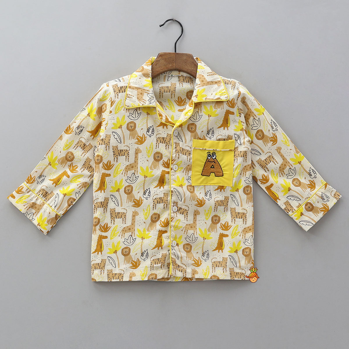 Jungle-Themed Printed Cotton Sleepwear