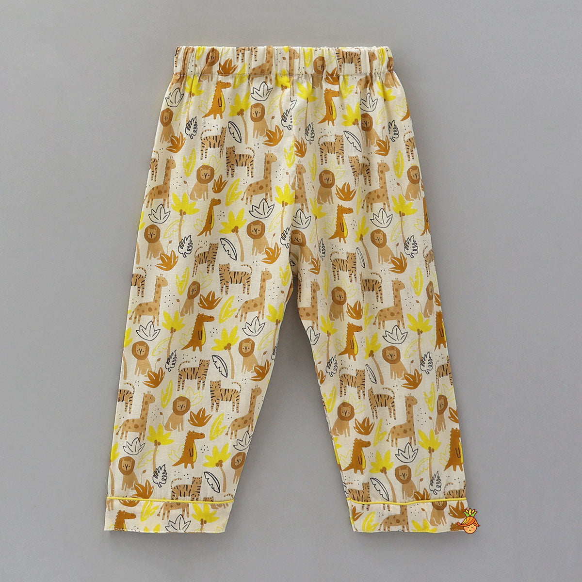 Jungle-Themed Printed Cotton Sleepwear