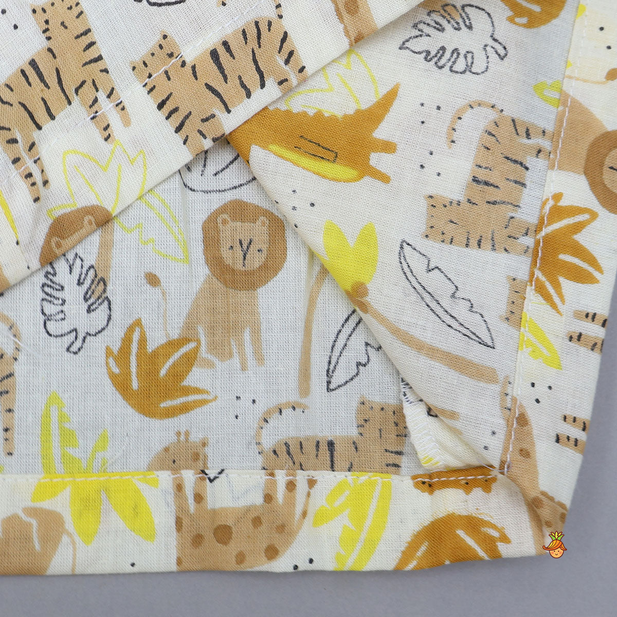 Jungle-Themed Printed Cotton Sleepwear
