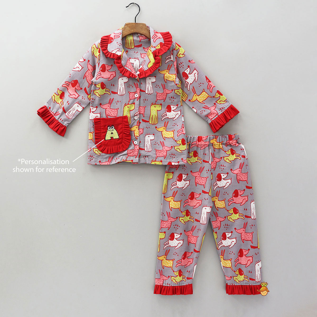 Frill-Detailed Cotton Sleepwear