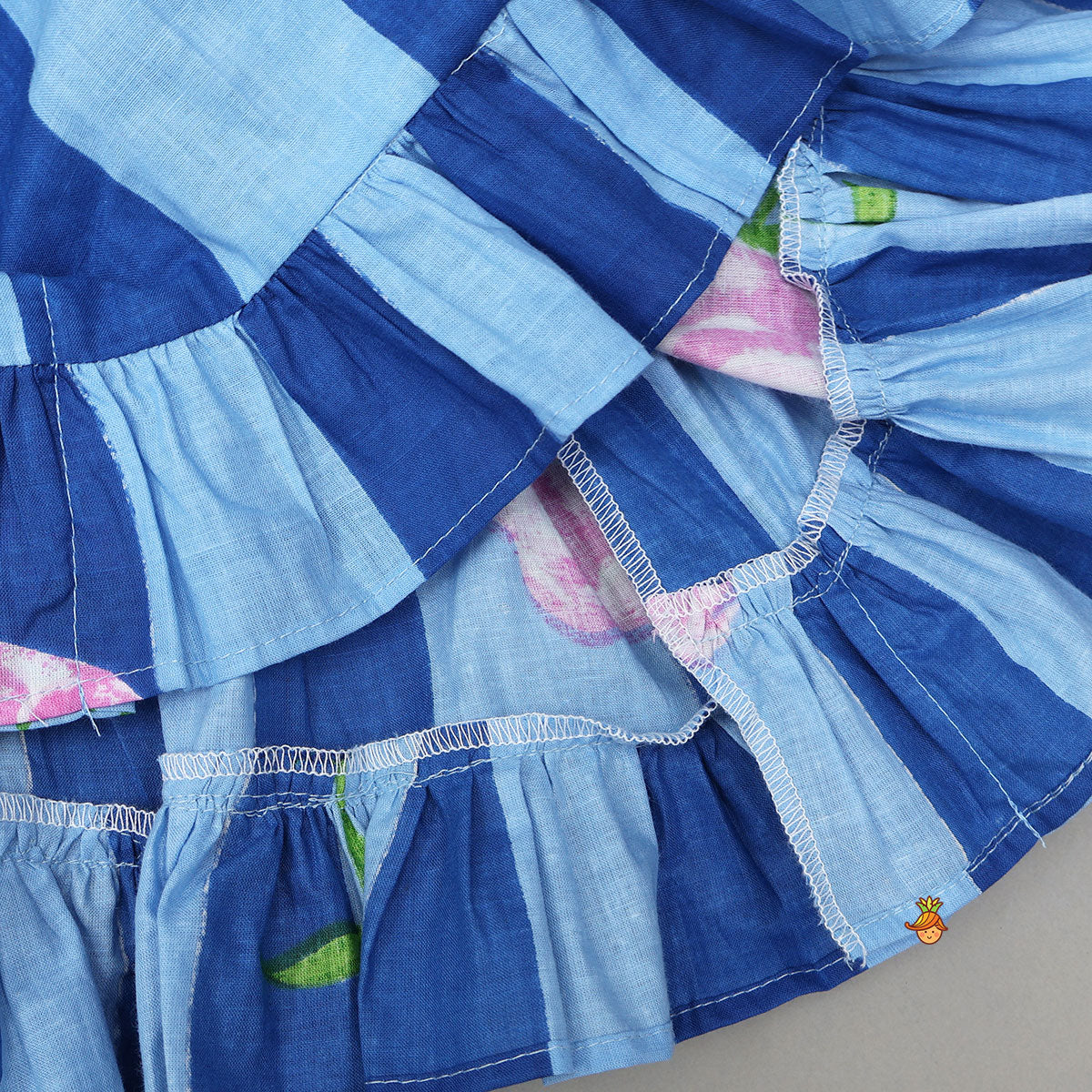 Striped Frilly Top And Pyjama