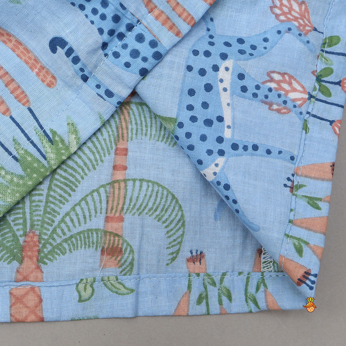 Jungle-Themed Printed Top And Pyjama