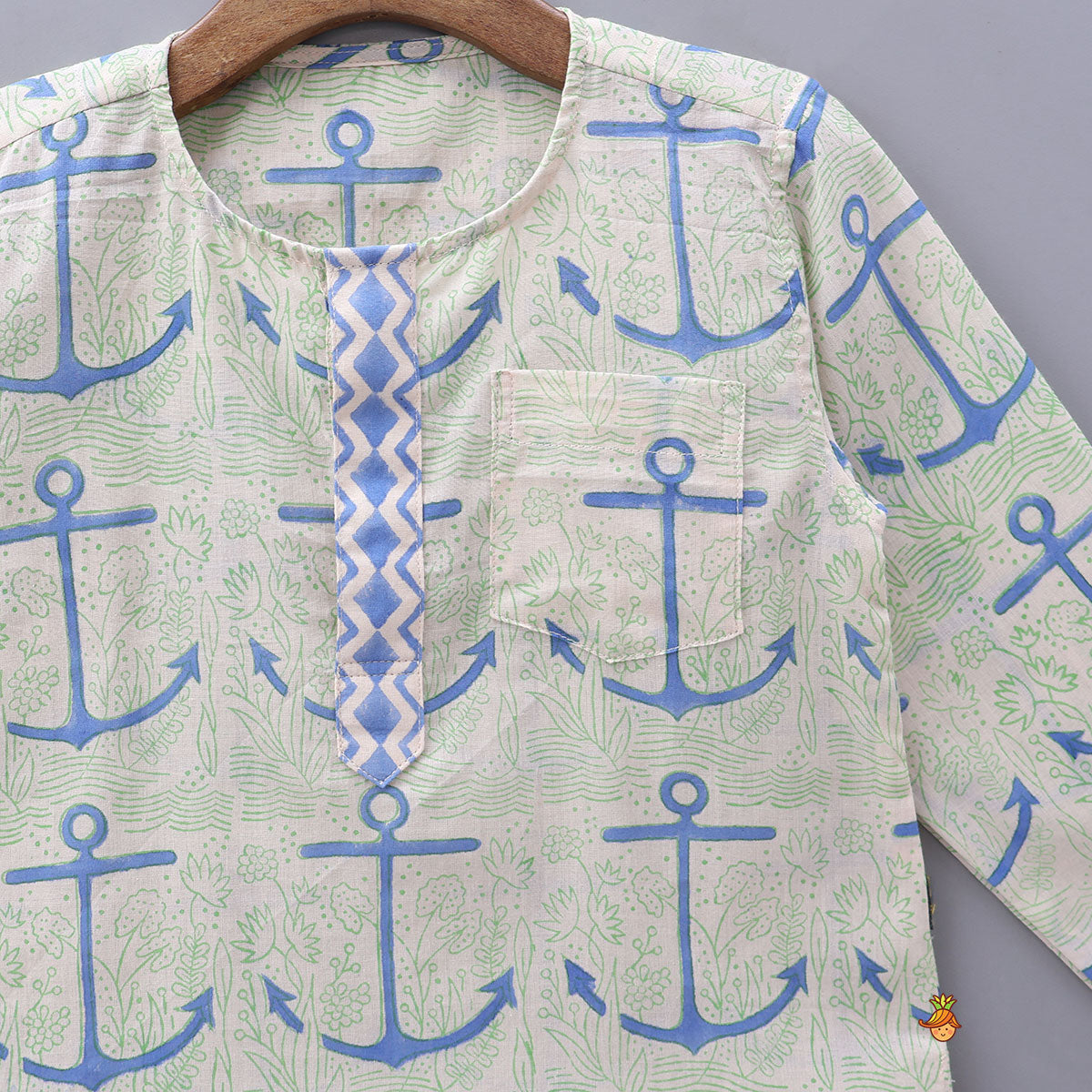 Patch Pocket Detail Kurtas - Set Of 2