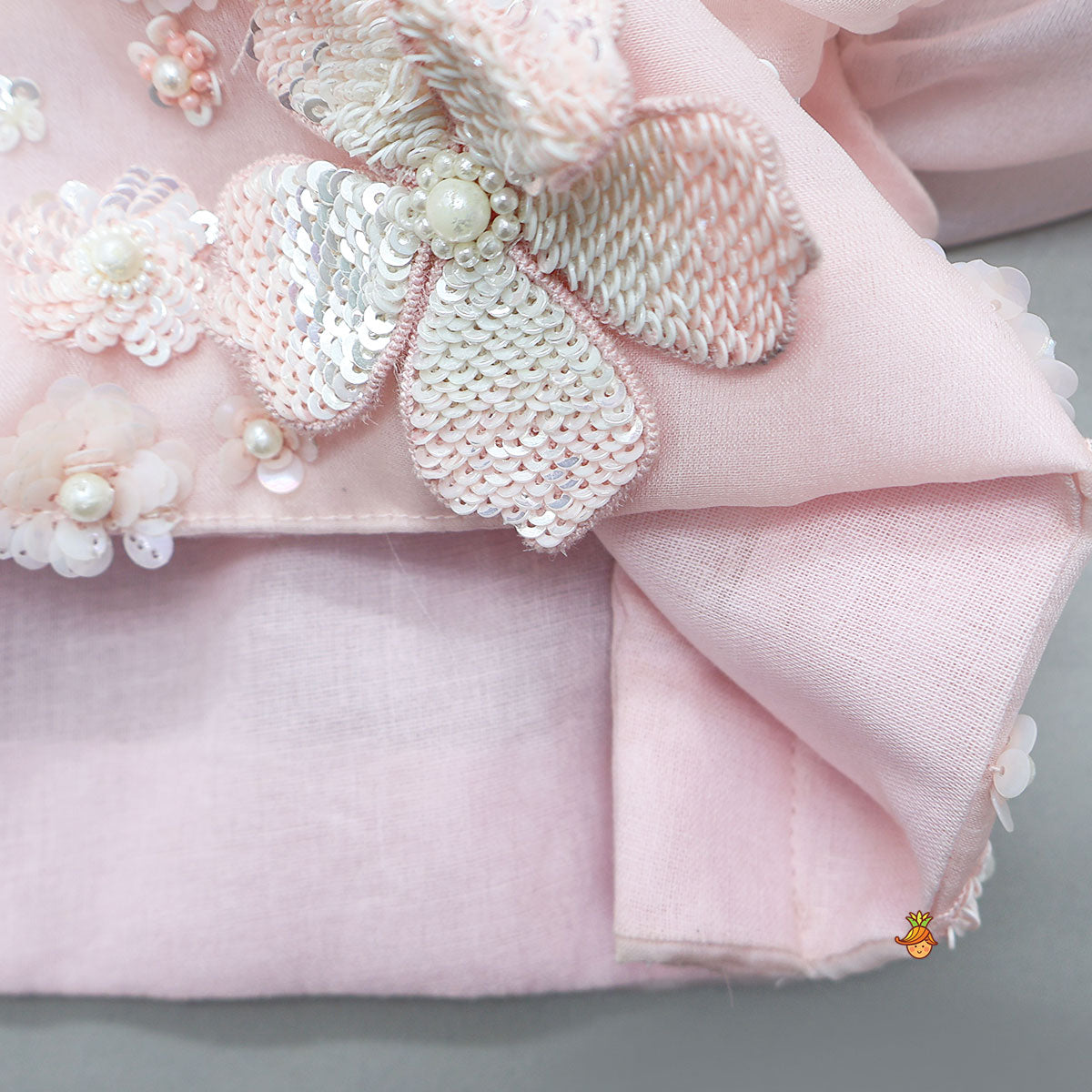 Cape Sleeves Crop Top With Attached Lehenga