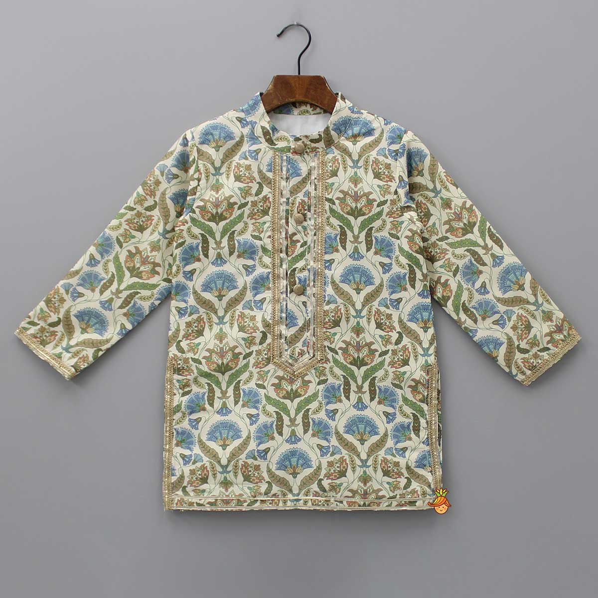 Floral Printed Kurta With Matching Pyjama