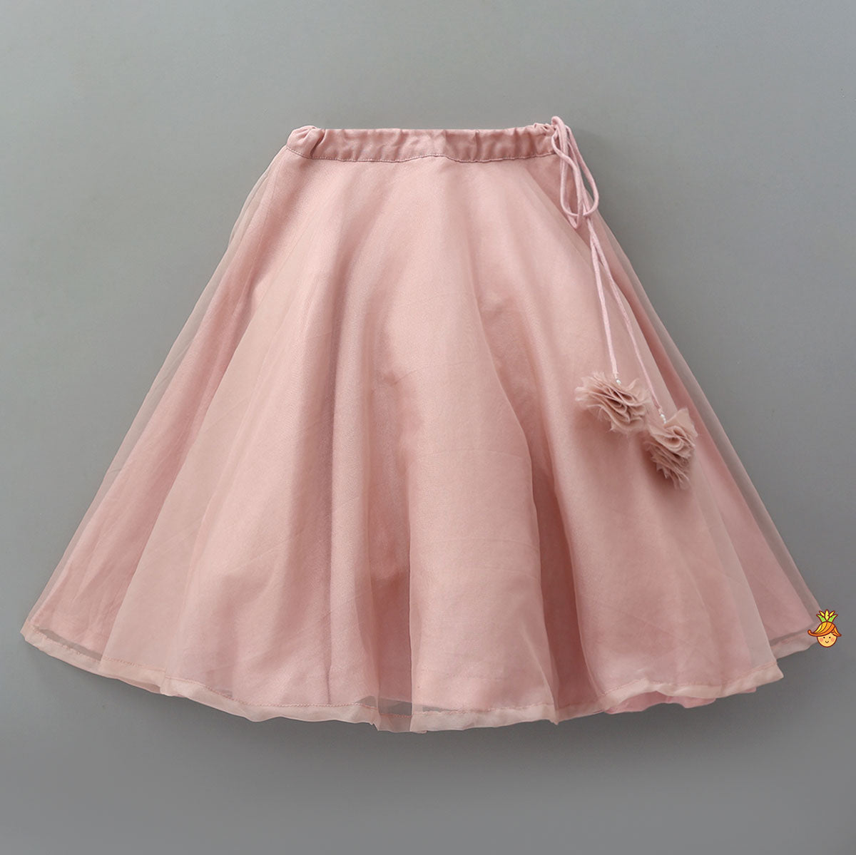 Heavy Embroidered Top And Lehenga With Organza Dupatta