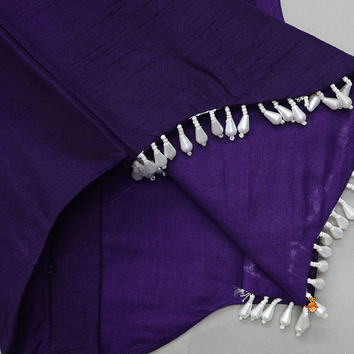 Embroidered Neckline Top And Palazzo With Organza Dupatta