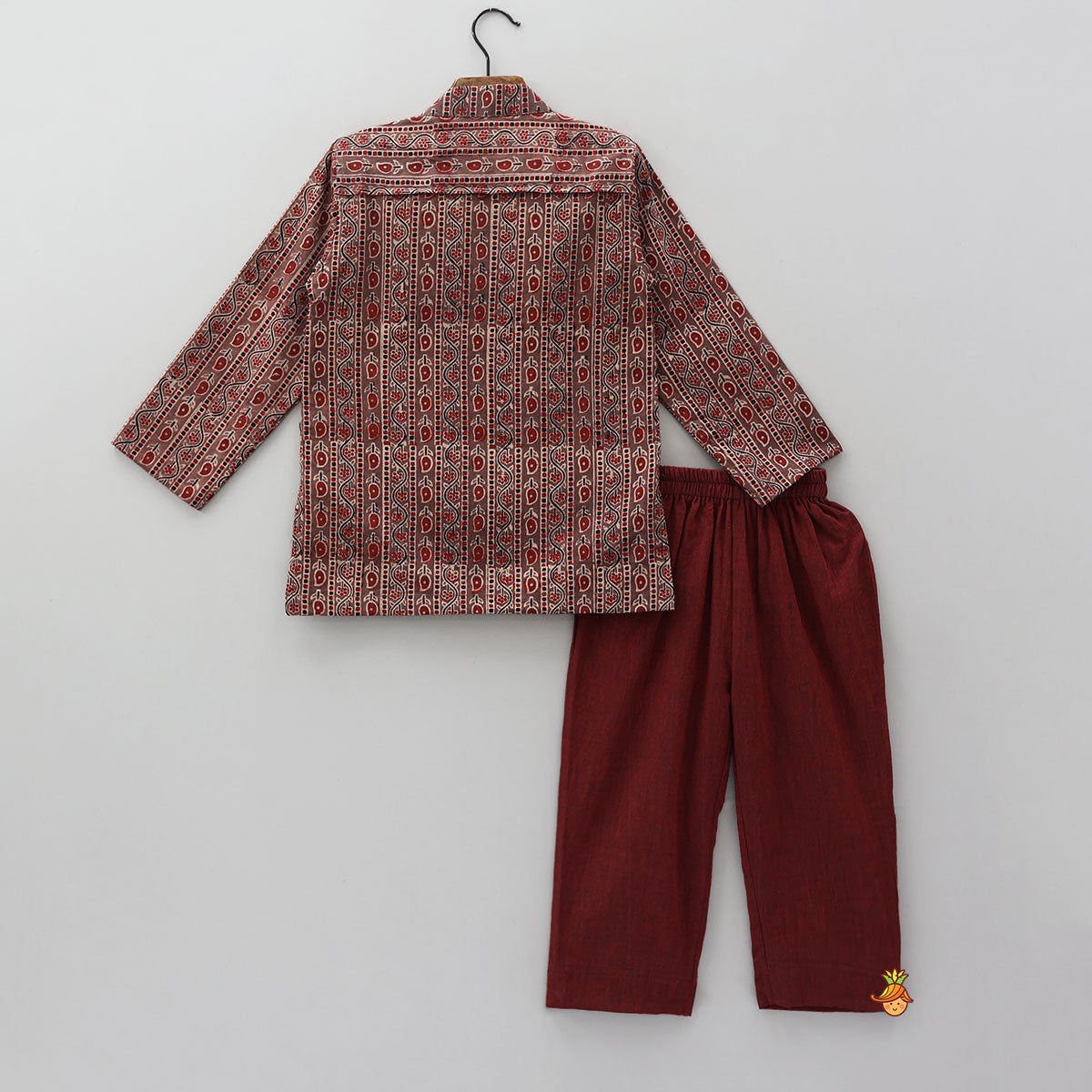 Hand Block Printed Kurta And Pyjama