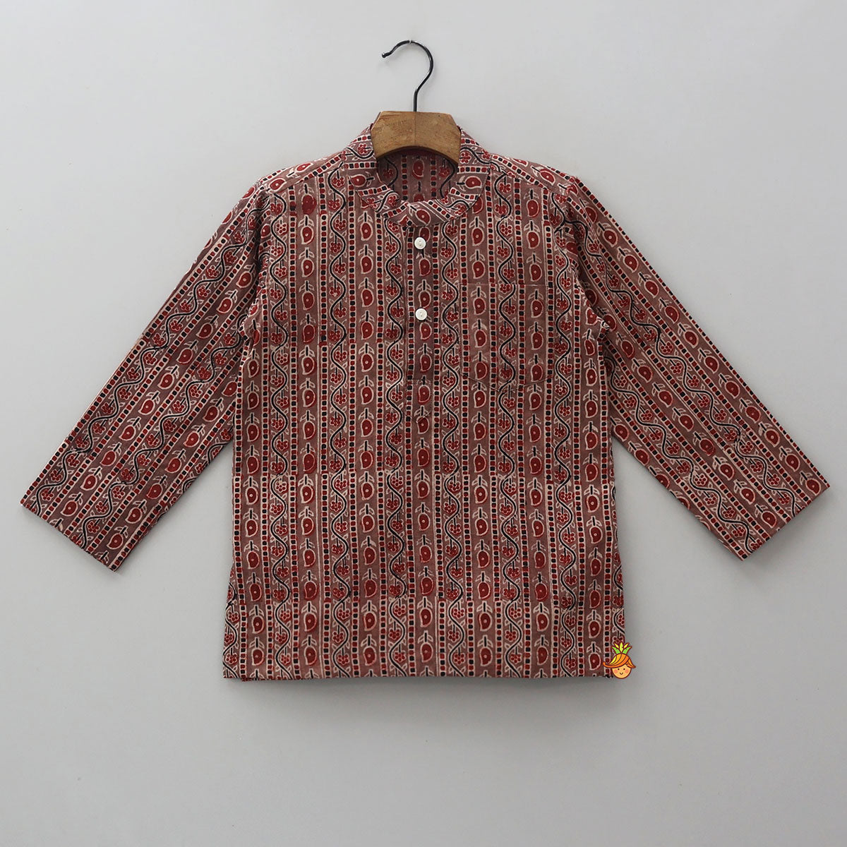 Hand Block Printed Kurta And Pyjama