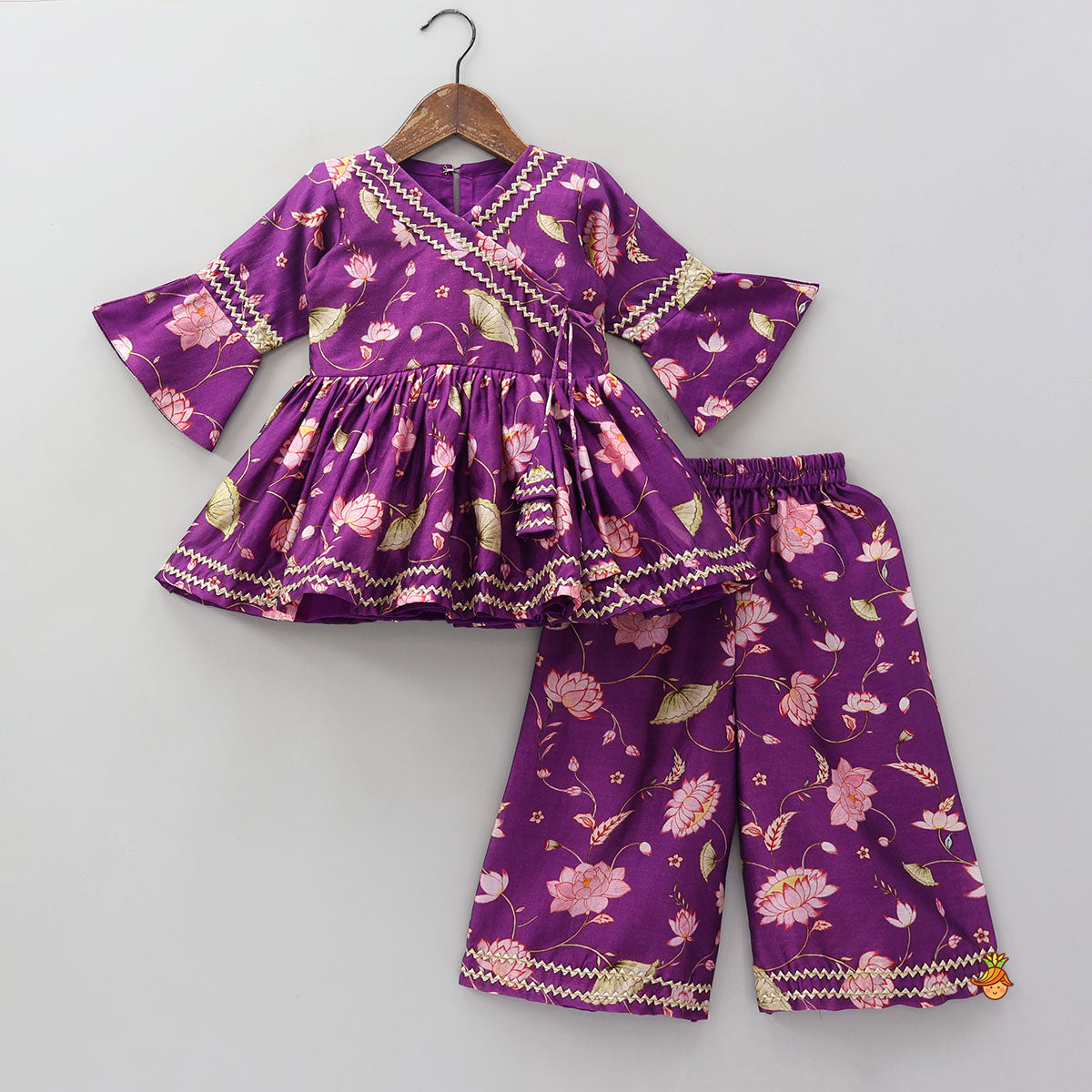 Angarkha Style Kurti And Palazzo