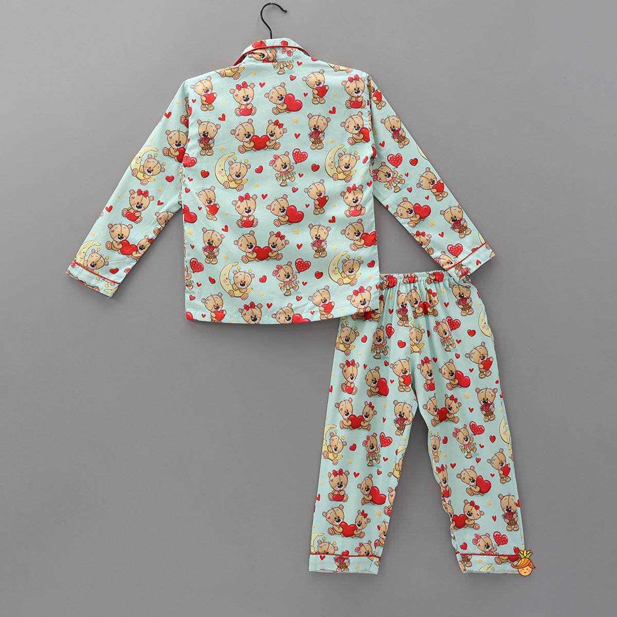 Sweet And Lovely Teddy Printed Sleepwear Set