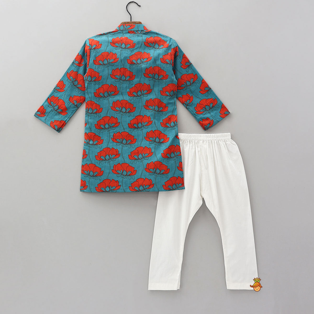 Vibrant Floral Printed Kurta With Pyjama