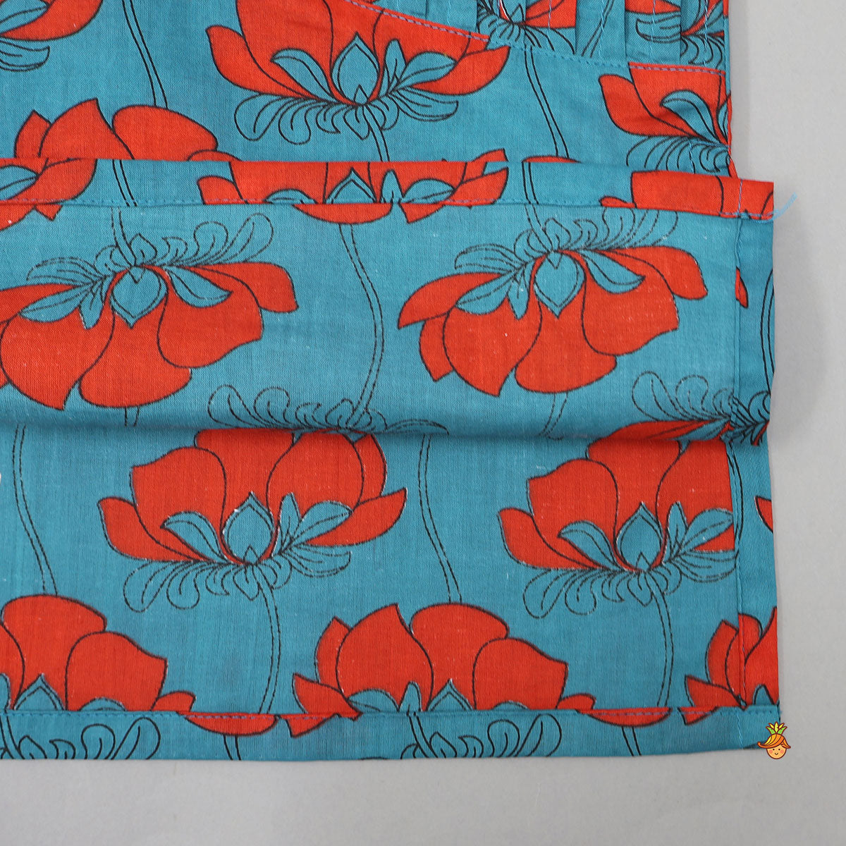 Vibrant Floral Printed Kurta With Pyjama