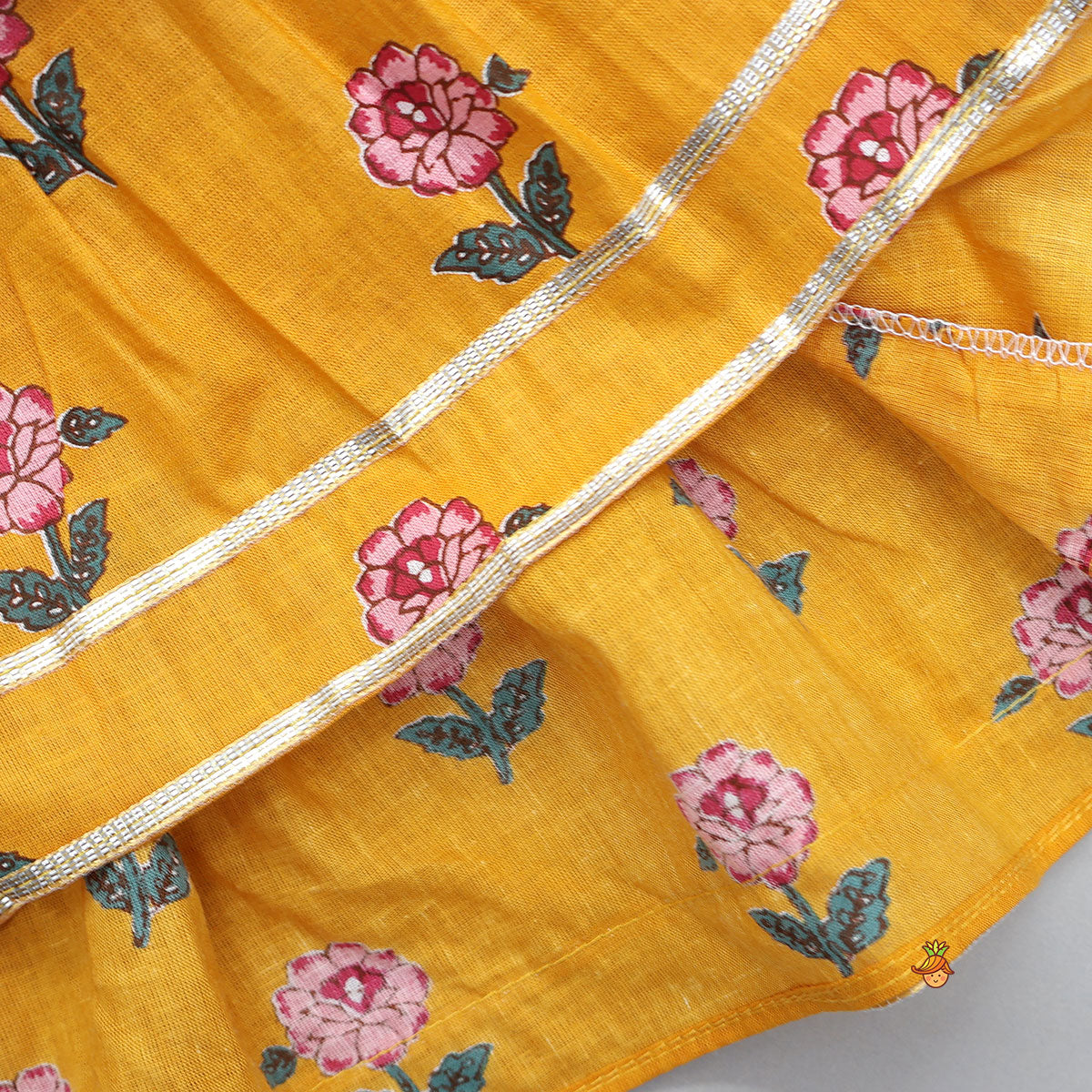 Floral Printed Strappy Kurti With Matching Dhoti