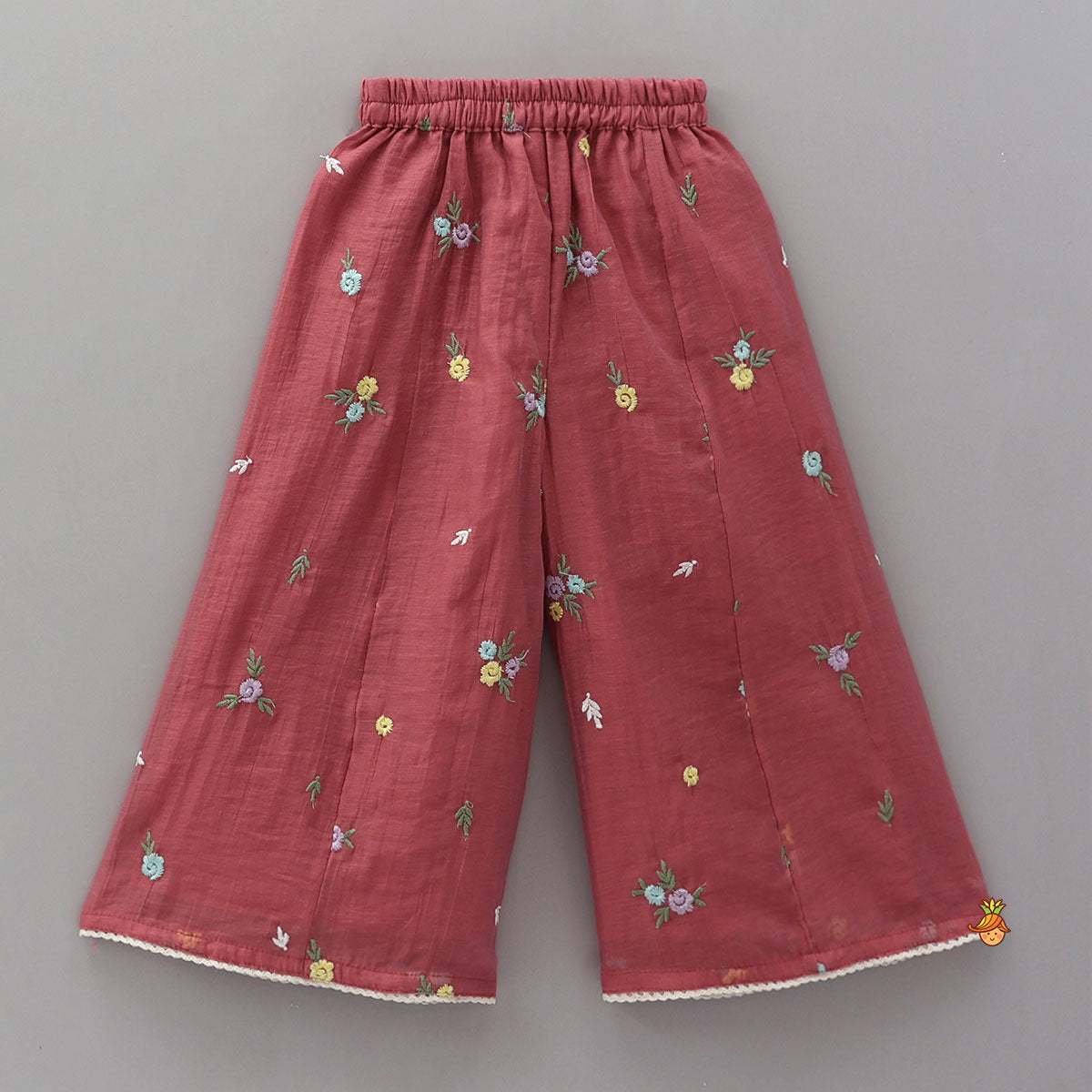 Bow Detail Kurti And Matching Palazzo