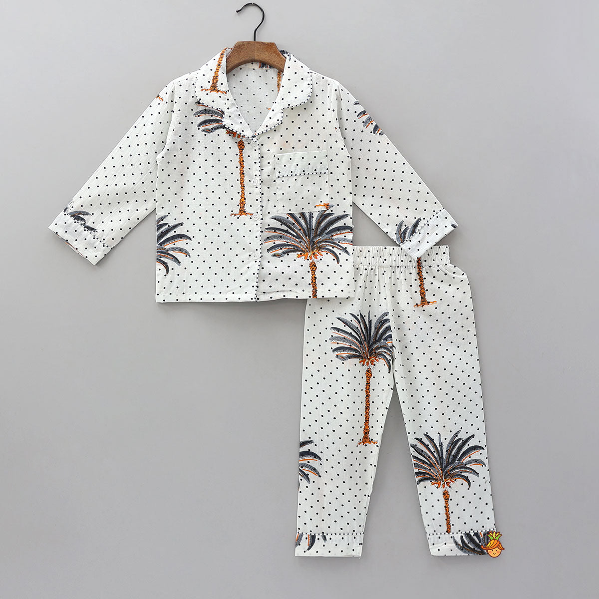Polka Dots Printed Cotton Sleepwear