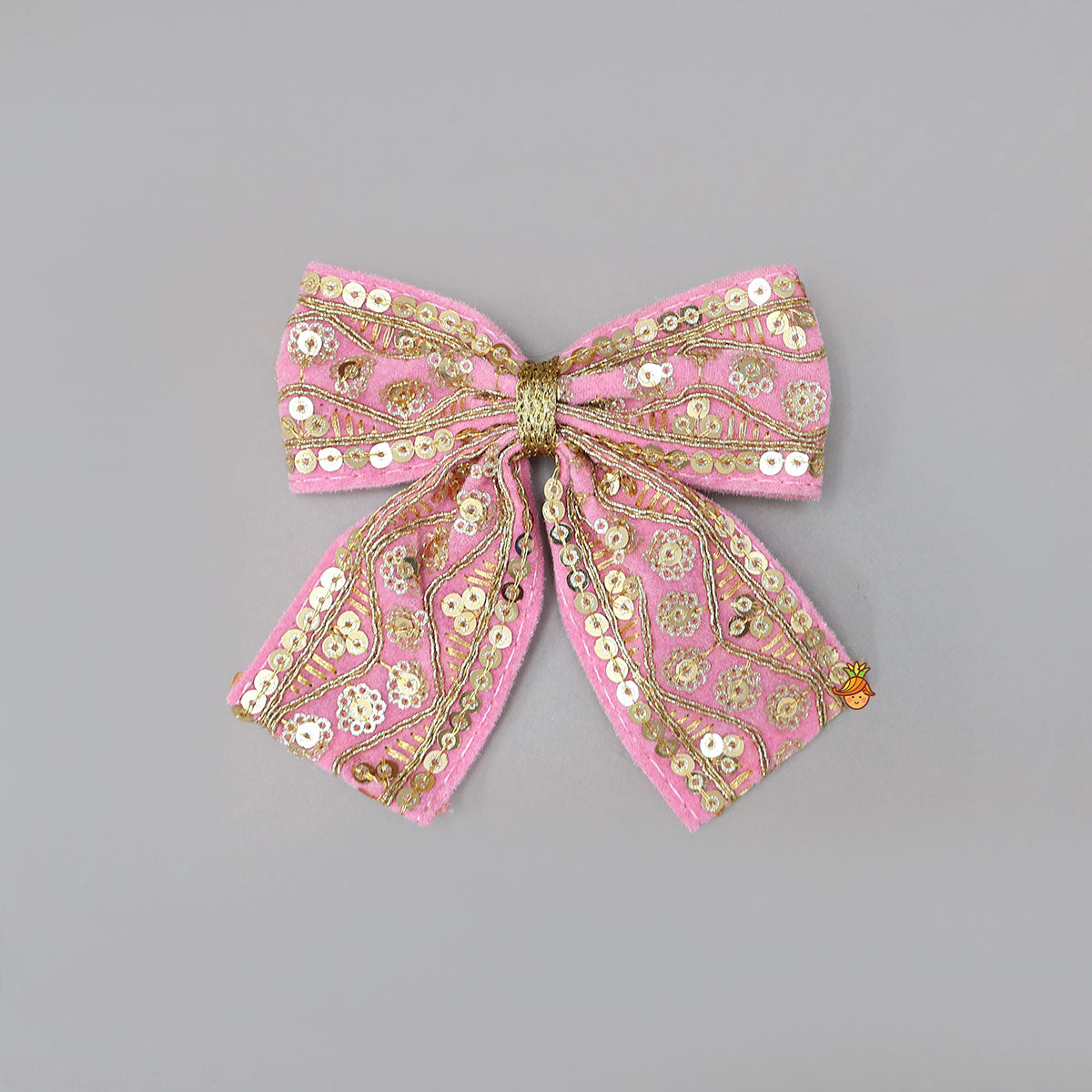 Embroidered Eye-Catching Velvet Hair Clip