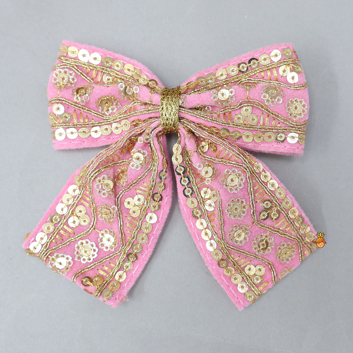 Embroidered Eye-Catching Velvet Hair Clip