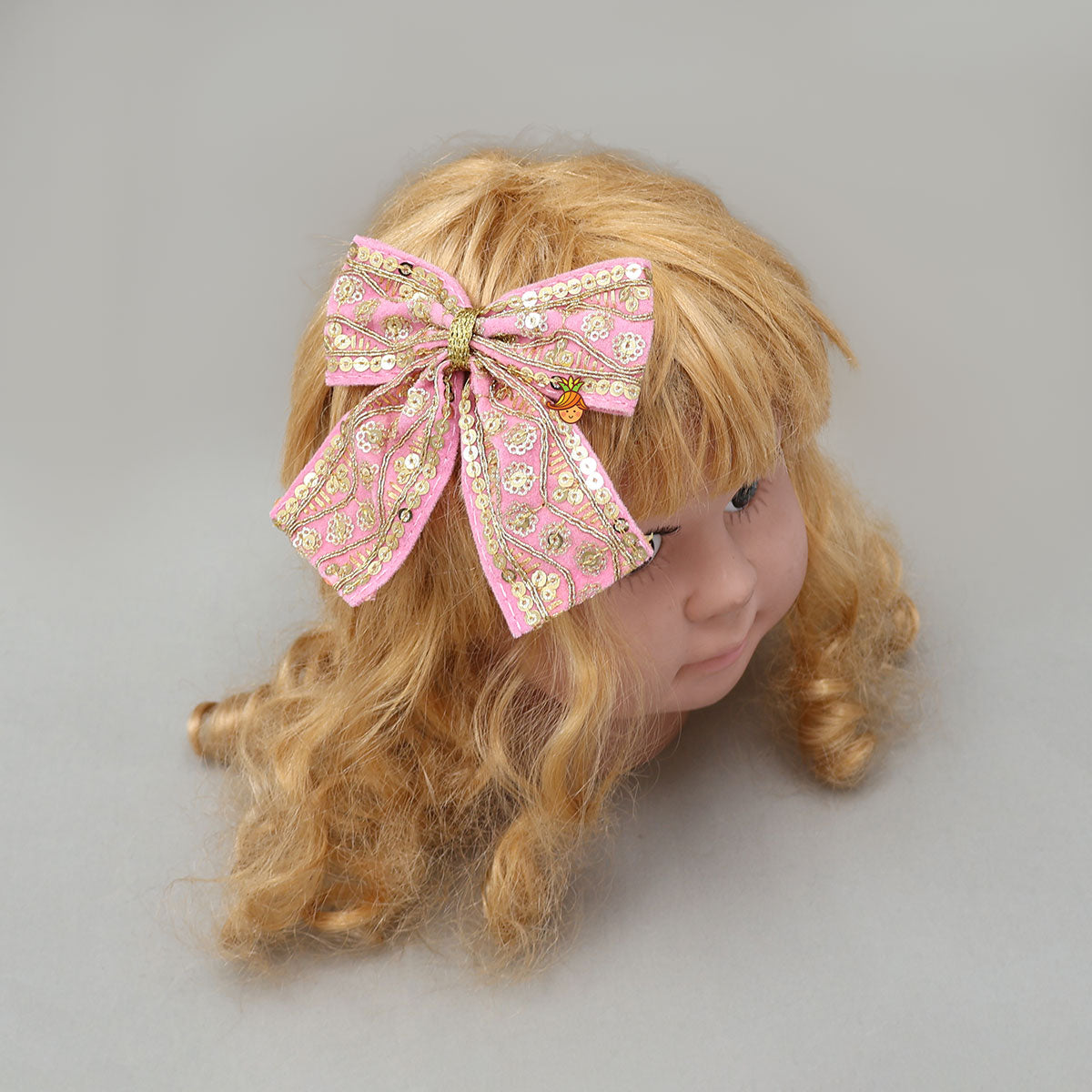 Embroidered Eye-Catching Velvet Hair Clip