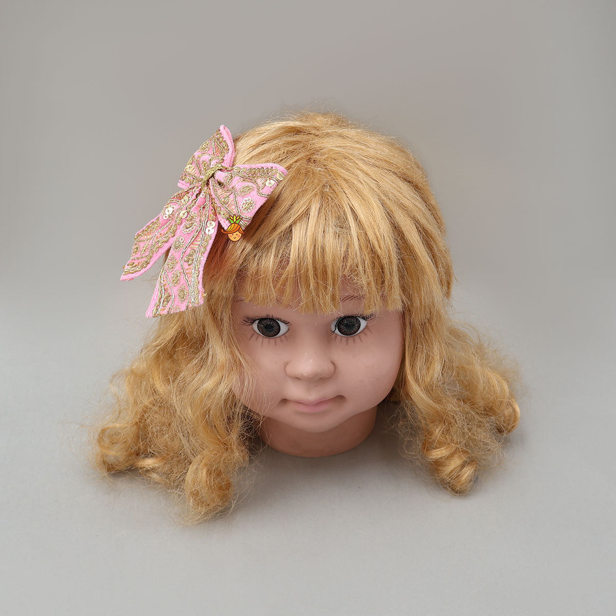 Embroidered Eye-Catching Velvet Hair Clip