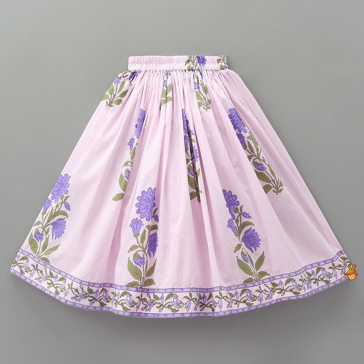 Printed Asymmetric Top And Lehenga