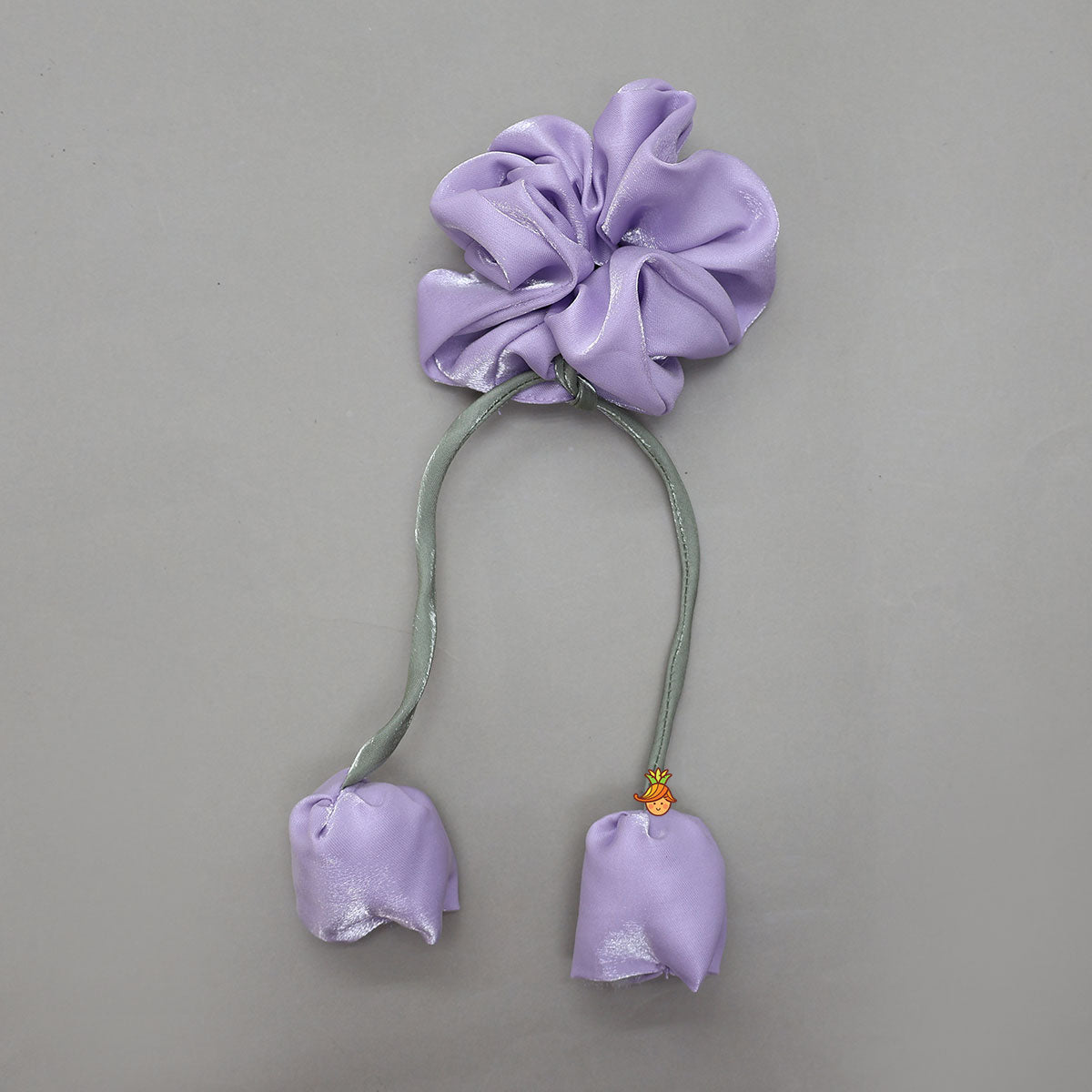 Stunning Criss-Cross Back Knot Top And Crushed Sheen Lehenga With Matching Hair Tie