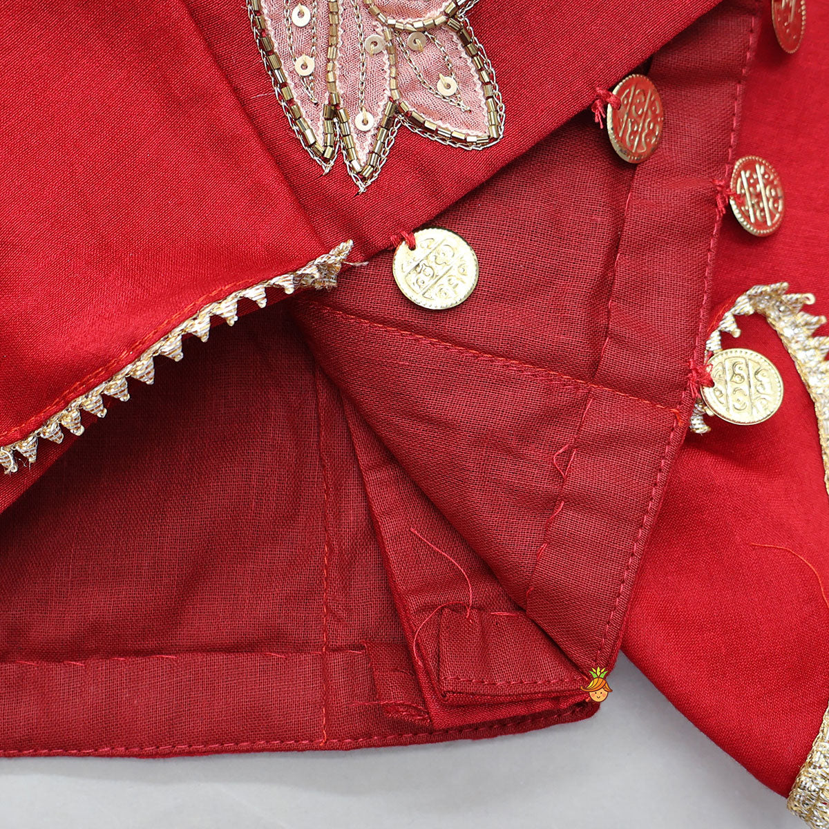 Cape Style Hand Embroidered Top And Pleated Lehenga