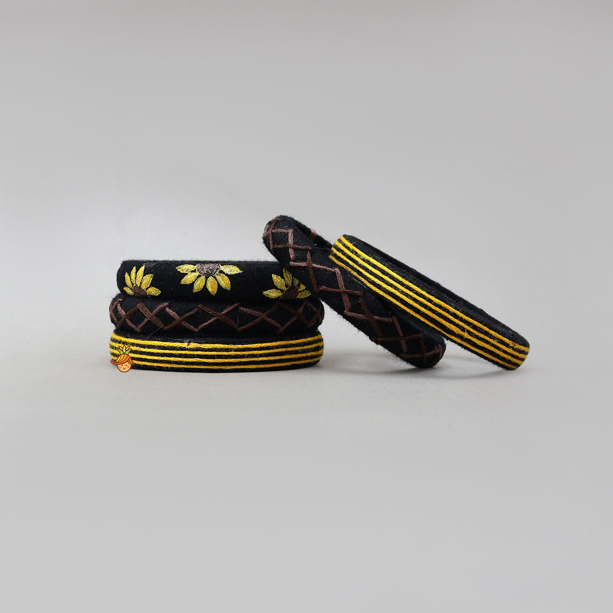 Hand-Painted And Handmade Cotton Thread Bangles