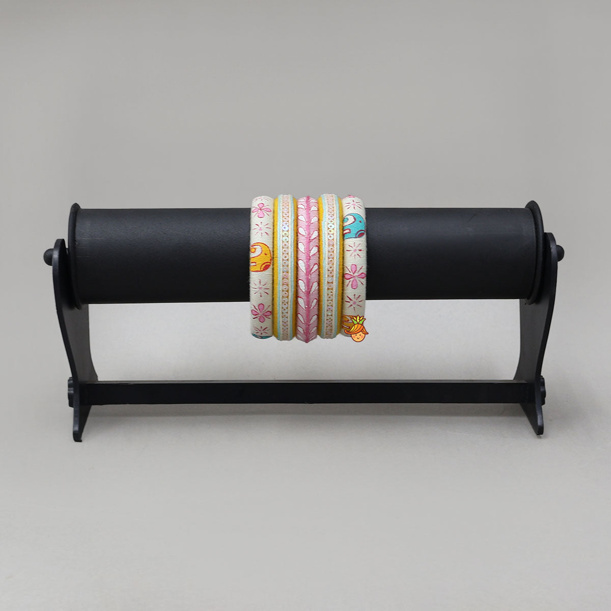 Hand-Painted And Handmade Lovely Bangles - Set Of 5