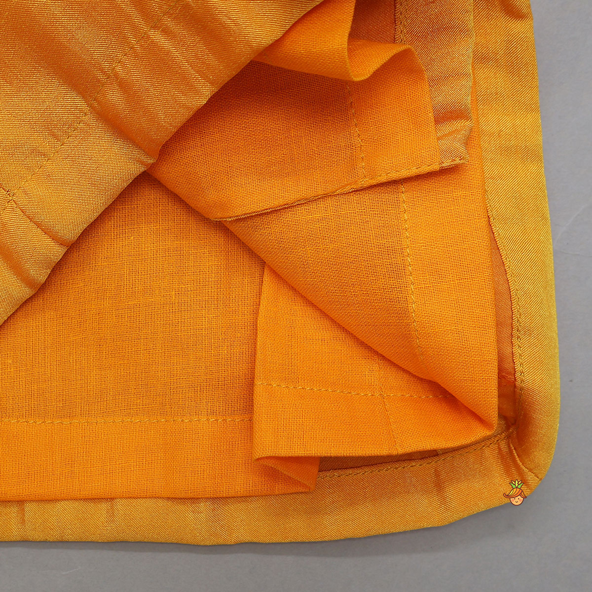 Front-Open Kurta With Printed Dhoti