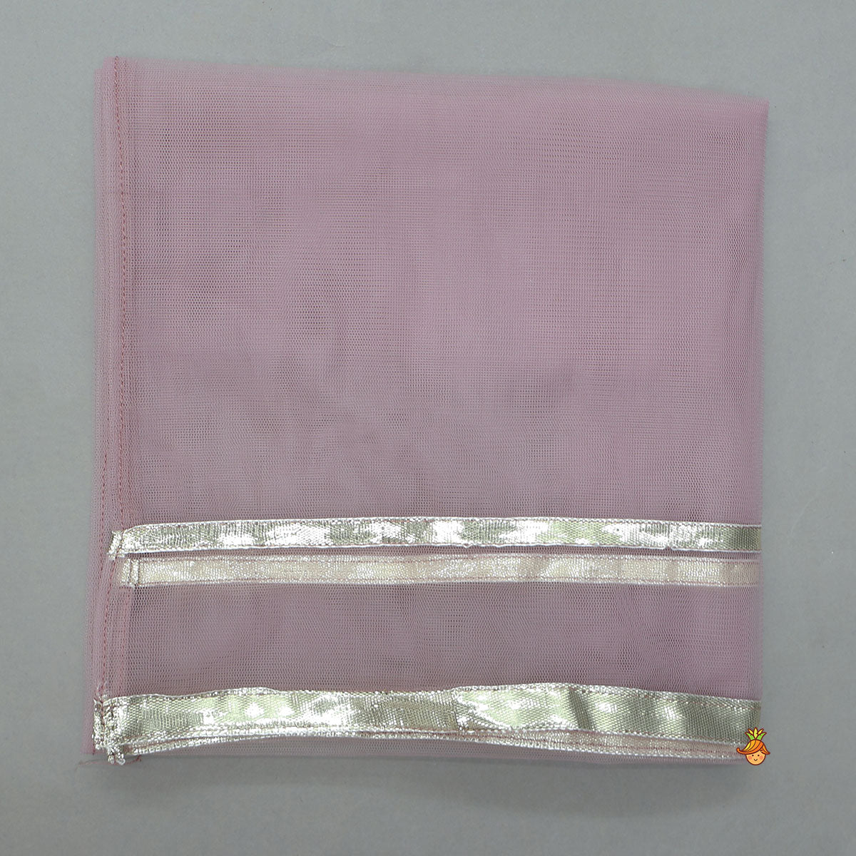 Sleeveless Sheen Kurti And Crushed Fabric Palazzo With Dupatta And Hair Tie