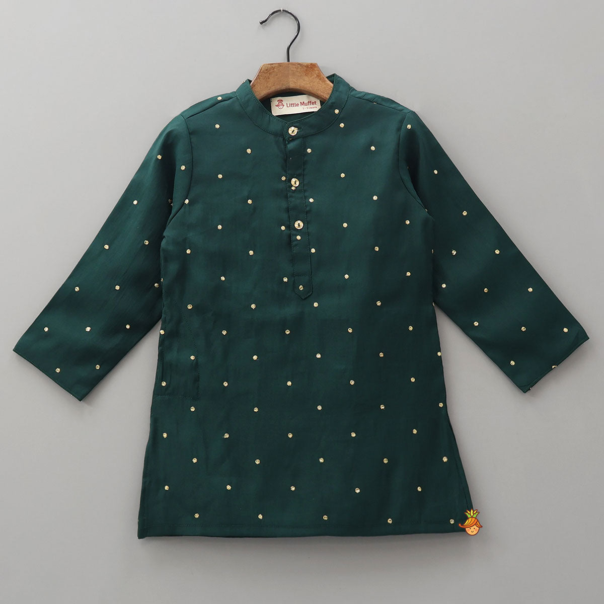 Sequins Embellished Ethnic Kurta And Pyjama
